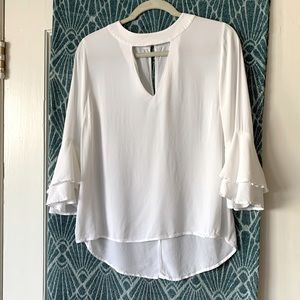 White flare sleeve Zara Shirt size M